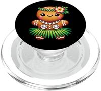 Carino hawaiano pan di zenzero hula biscotto Natale bambini ragazze PopSockets PopGrip per MagSafe