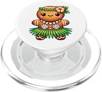 Carino hawaiano pan di zenzero hula biscotto Natale bambini ragazze PopSockets PopGrip per MagSafe
