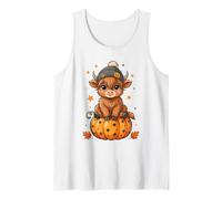 Carino Highland Cow Pumpkin Halloween Beanie Canotta