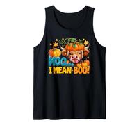 Carino Highland Cow Pumpkin Hat Mooo I Mean Boo Funny Hallo Canotta