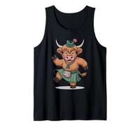Carino Highland Mucca Danza La Jig Scozzese Cowgirl Canotta