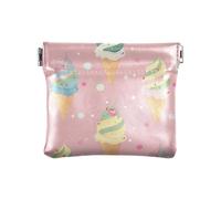 Carino Ice Cream Piccolo Portamonete in Pelle Comodo Mini Cambiamento Portafoglio Tasca per le Donne