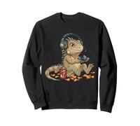 Carino Iguana Video Gamer Controller Console PC Gaming Nerd Felpa