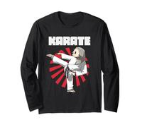 Carino Il Bradipo Karateka Maglia a Manica