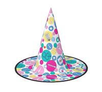 Carino Infermiera Stampa Halloween Cono Strega Cappello Steeple Mago Cappello di Carnevale Accessori Per Festa Unisex