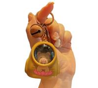 Carino Kapibala Piccola Luce Notte Portachiavi Cartoon Space Capsule Borse Appendere Luce Amico Ginnolo Chiave Regalo Catena Atmosfera