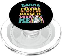 Carino Karma è un gatto furring nel mio giro perché mi ama PopSockets PopGrip per MagSafe