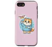 Carino Kawai Cat Paw-sitive Vibes Adorabili Amici Felini Custodia per iPhone SE (2020) / 7/8