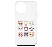 Carino Kawaii Animali Set Chibi Anime Multiplo Amante degli Animali Custodia per iPhone 12 Pro Max