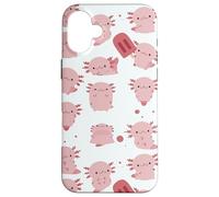 Carino Kawaii Axolotl Anime giapponese Aesthetic Pattern Custodia per iPhone 16 Plus