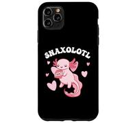 Carino Kawaii Axolotl mangia snack Custodia per iPhone 11 Pro Max