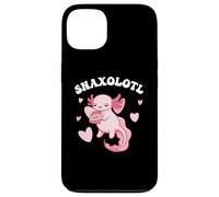 Carino Kawaii Axolotl mangia snack Custodia per iPhone 13