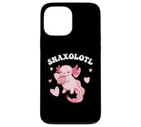 Carino Kawaii Axolotl mangia snack Custodia per iPhone 13 Pro Max