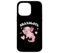 Carino Kawaii Axolotl mangia snack Custodia per iPhone 14 Pro Max