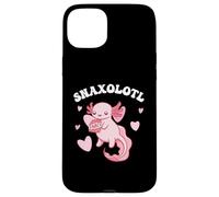 Carino Kawaii Axolotl mangia snack Custodia per iPhone 15 Plus