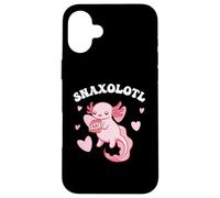Carino Kawaii Axolotl mangia snack Custodia per iPhone 16 Plus