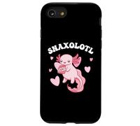 Carino Kawaii Axolotl mangia snack Custodia per iPhone SE (2020) / 7 / 8