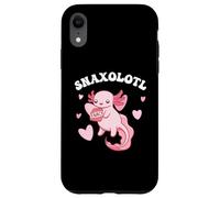 Carino Kawaii Axolotl mangia snack Custodia per iPhone XR