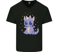 Carino Kawaii Baby Drago Maglietta In Cotone A V Per Uomo