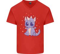 Carino Kawaii Baby Drago Maglietta In Cotone A V Per Uomo