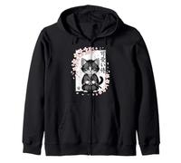 Carino Kawaii Baby Samurai Cat - Carino Giapponese Sakura Felpa con Cappuccio