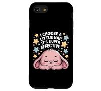 Carino Kawaii Bunny Nap Citazione I Choose Sleep Super Efficace Custodia per iPhone SE (2020) / 7/8