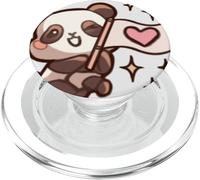 Carino Kawaii Cartoon Coquette Emote Cuore Panda Bear in Love PopSockets PopGrip per MagSafe