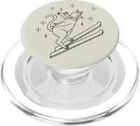 Carino Kawaii Cat Tomcat Sci Volare Salto Sci PopSockets PopGrip per MagSafe