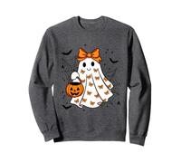 Carino Kawaii Ghost Jack O Lantern Secchio Spooky Stagione Costume Felpa