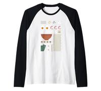 Carino Kawaii giapponese anime Lovers ramen Maglia con Maniche Raglan