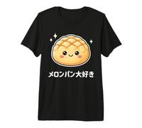 Carino Kawaii Giapponese Melone Pan Amante Dolce Pane Dessert Art Maglietta Premium