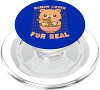 Carino Kawaii Orso Ramen Amante Pelliccia Veri Noodles PopSockets PopGrip per MagSafe