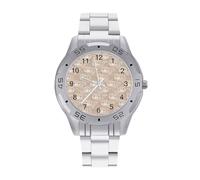 Carino Kawaii Teddy Bear Orologi Da Uomo In Acciaio Inox Cinturino Analogico Al Quarzo Orologio Da Polso, Stile:, regular, Bracciale