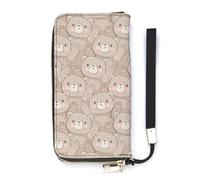 Carino Kawaii Teddy Bear Slim Portafoglio per le Donne Borsa Lunga Carino Pochette Da Polso Borsetta Titolari di Car, Stile:, 20x10.5cm