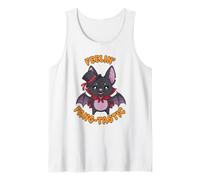 Carino Kawaii Vampire Bat Pun Feelin Fang-Tastic Halloween Canotta