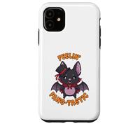Carino Kawaii Vampire Bat Pun Feelin Fang-Tastic Halloween Custodia per iPhone 11