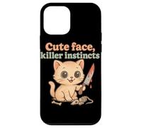 Carino Killer Murder Cat Dark Humor Estetica Custodia per iPhone 12 mini