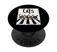 Carino Kitty Cats Musica Parodia Per Musica Amante Gatto Mamma Papà PopSockets PopGrip Adesivo