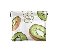 Carino Kiwi Frutta Delle Donne Piccola Pelle Cambiare Borsa Unica Carta Chiave Organizer per Le Donne, Carino kiwi Frutta, 4.33"(L) x 3.74"(W) x 0.39"(H), classico
