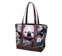 Carino Koala-1750 Tote Bags in pelle durevole Borse e borse in tela per le donne Top Handle Satchel Hobo Bags, Multicolore 09, 33.8x12x31cm/13.3x4.7x12.2 in