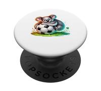 Carino Koala Abbracciare Pallone Da Calcio Cartoon Art PopSockets PopGrip Adesivo