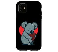 Carino Koala Bear Holding Heart Kawaii Koala Cuore Custodia per iPhone 11