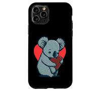 Carino Koala Bear Holding Heart Kawaii Koala Cuore Custodia per iPhone 11 Pro