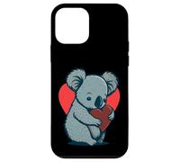 Carino Koala Bear Holding Heart Kawaii Koala Cuore Custodia per iPhone 12 mini