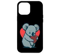Carino Koala Bear Holding Heart Kawaii Koala Cuore Custodia per iPhone 12 Pro Max