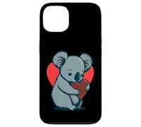 Carino Koala Bear Holding Heart Kawaii Koala Cuore Custodia per iPhone 13