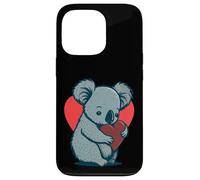 Carino Koala Bear Holding Heart Kawaii Koala Cuore Custodia per iPhone 13 Pro