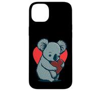 Carino Koala Bear Holding Heart Kawaii Koala Cuore Custodia per iPhone 14 Plus
