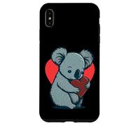 Carino Koala Bear Holding Heart Kawaii Koala Cuore Custodia per iPhone XS Max