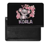 Carino Koala Bear porta passaporto per uomo donna PU pelle passaporto copertura portafoglio da viaggio